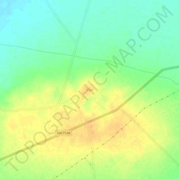 Топографическая карта Vav, высота, рельеф