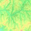 Топографическая карта Fazenda Rio Grande, высота, рельеф