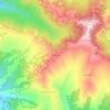 Топографическая карта Беной, высота, рельеф