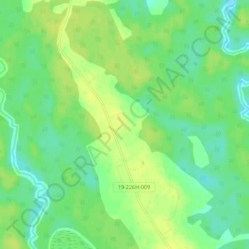 Топографическая карта Абаканово, высота, рельеф