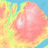Топографическая карта Inuvik, высота, рельеф