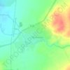 Топографическая карта Кокпекты, высота, рельеф