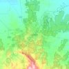 Топографическая карта Bendigo, высота, рельеф