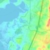Топографическая карта North Falmouth, высота, рельеф