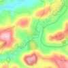 Топографическая карта اللبن الشرقية, высота, рельеф