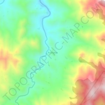 Топографическая карта Antseva, высота, рельеф