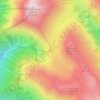 Топографическая карта Бзерпинский карниз, высота, рельеф