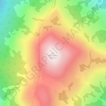 Топографическая карта Бутачиха, высота, рельеф