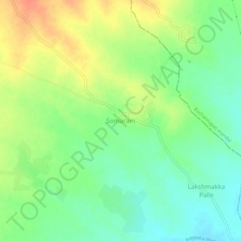 Топографическая карта Somaram, высота, рельеф