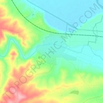 Топографическая карта Бисер, высота, рельеф
