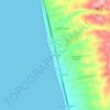 Топографическая карта Baja Malibu, высота, рельеф