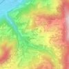 Топографическая карта La Bourgeat, высота, рельеф