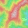 Топографическая карта Махунцети, высота, рельеф