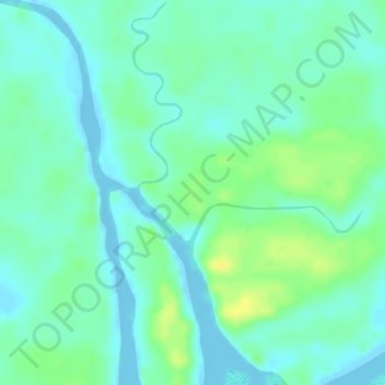 Топографическая карта Fanamo, высота, рельеф