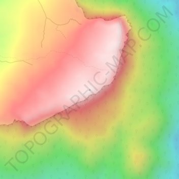 Топографическая карта Serra do Tepequém, высота, рельеф