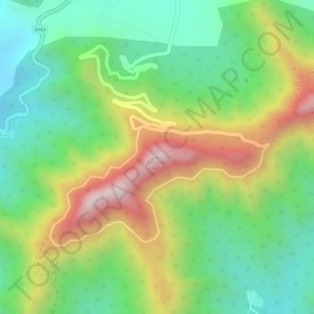 Топографическая карта Purandar, высота, рельеф