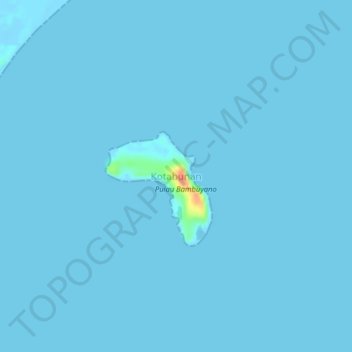 Топографическая карта Kotabunan, высота, рельеф