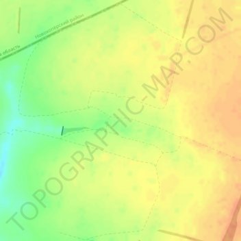 Топографическая карта Троицкий, высота, рельеф