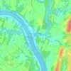 Топографическая карта Antietam, высота, рельеф