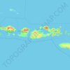 Топографическая карта West Nusa Tenggara, высота, рельеф