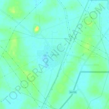 Топографическая карта Devsar, высота, рельеф