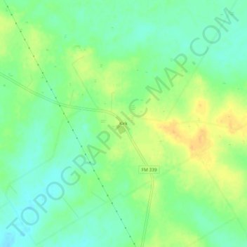Топографическая карта Kirk, высота, рельеф