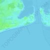 Топографическая карта Southsea nudist beach, высота, рельеф