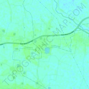 Топографическая карта Kansi, высота, рельеф