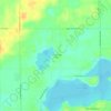 Топографическая карта Little Paw Paw Lake, высота, рельеф