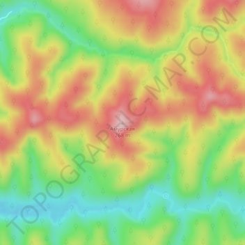 Топографическая карта Амурская, высота, рельеф