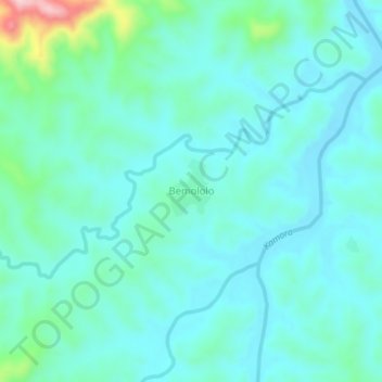 Топографическая карта Bemololo, высота, рельеф