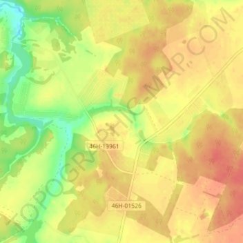 Топографическая карта Сонино, высота, рельеф