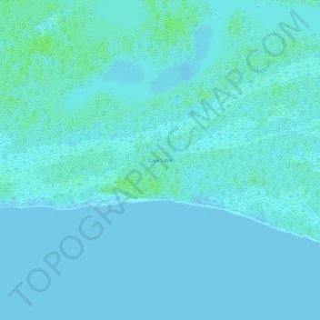 Топографическая карта Cape Sable, высота, рельеф