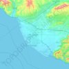 Топографическая карта Oxnard, высота, рельеф