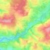 Топографическая карта Le Mas de l'Aurence, высота, рельеф