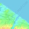 Топографическая карта Ontario Beach, высота, рельеф