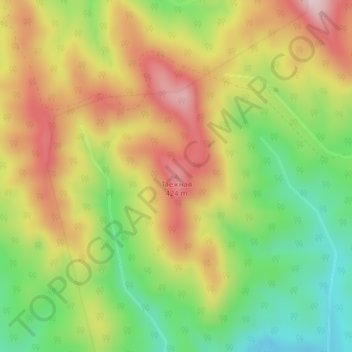 Топографическая карта Таежная, высота, рельеф