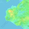 Топографическая карта Ihumātao, высота, рельеф