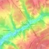 Топографическая карта Косарево, высота, рельеф