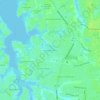 Топографическая карта Trantwood Shores, высота, рельеф