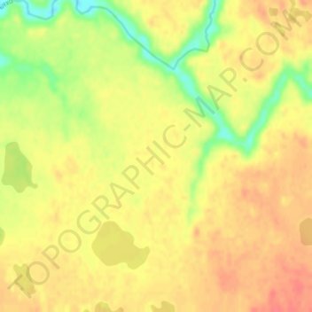 Топографическая карта Малоземельская тундра, высота, рельеф