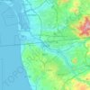 Топографическая карта Tijuana, высота, рельеф