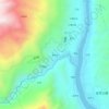 Топографическая карта 温水河, высота, рельеф