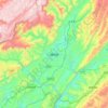 Топографическая карта Jianshi, высота, рельеф