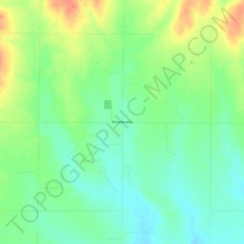 Топографическая карта Emmeram, высота, рельеф