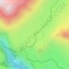 Топографическая карта Крестовый перевал, высота, рельеф
