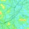 Топографическая карта Kuppiawaththa, высота, рельеф