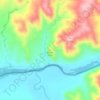 Топографическая карта Сапун-гора, высота, рельеф