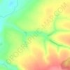 Топографическая карта Пробуждение, высота, рельеф
