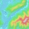 Топографическая карта 黄智山, высота, рельеф